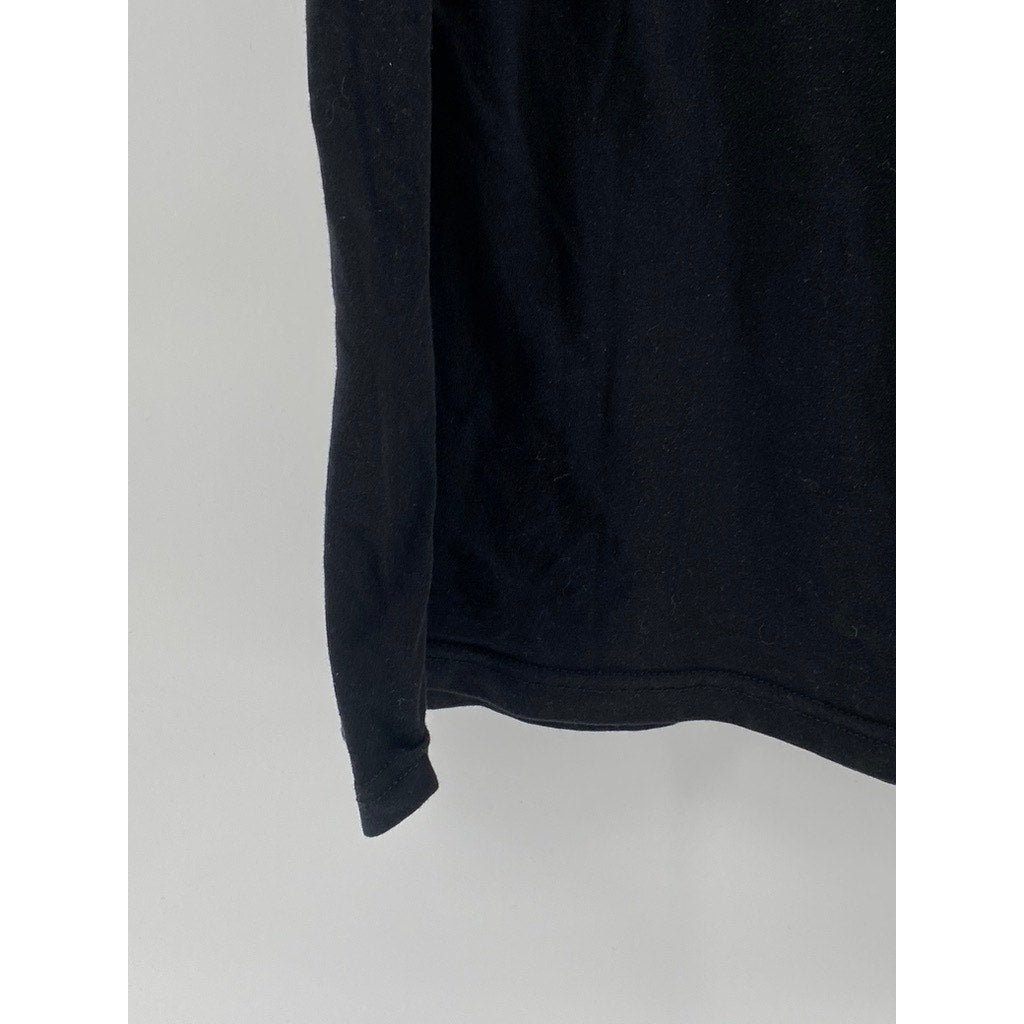 SQRTN COMPANY Unisex Black-White Crewneck Logo Short Sleeve T-Shirt SZ XL