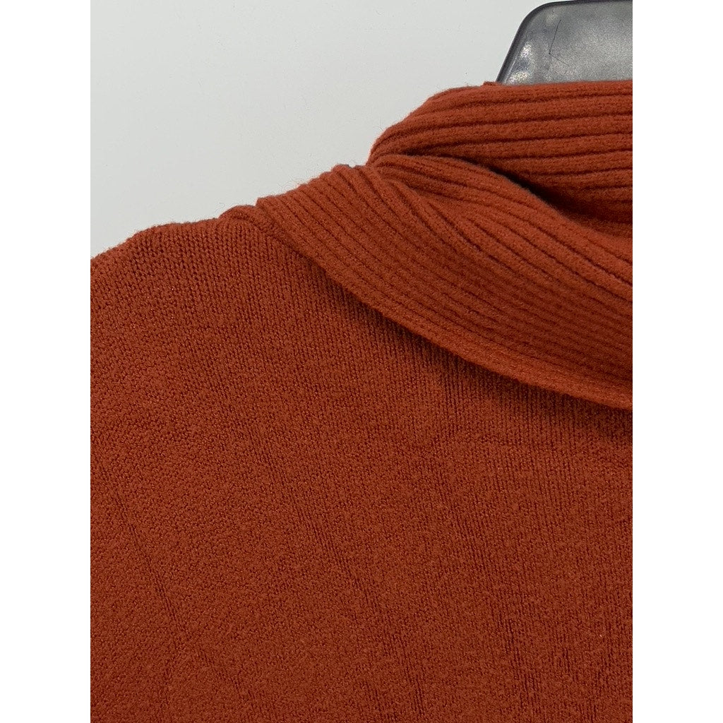 CYRUS Women's Brown Cowl-Neck Sweater SZ M