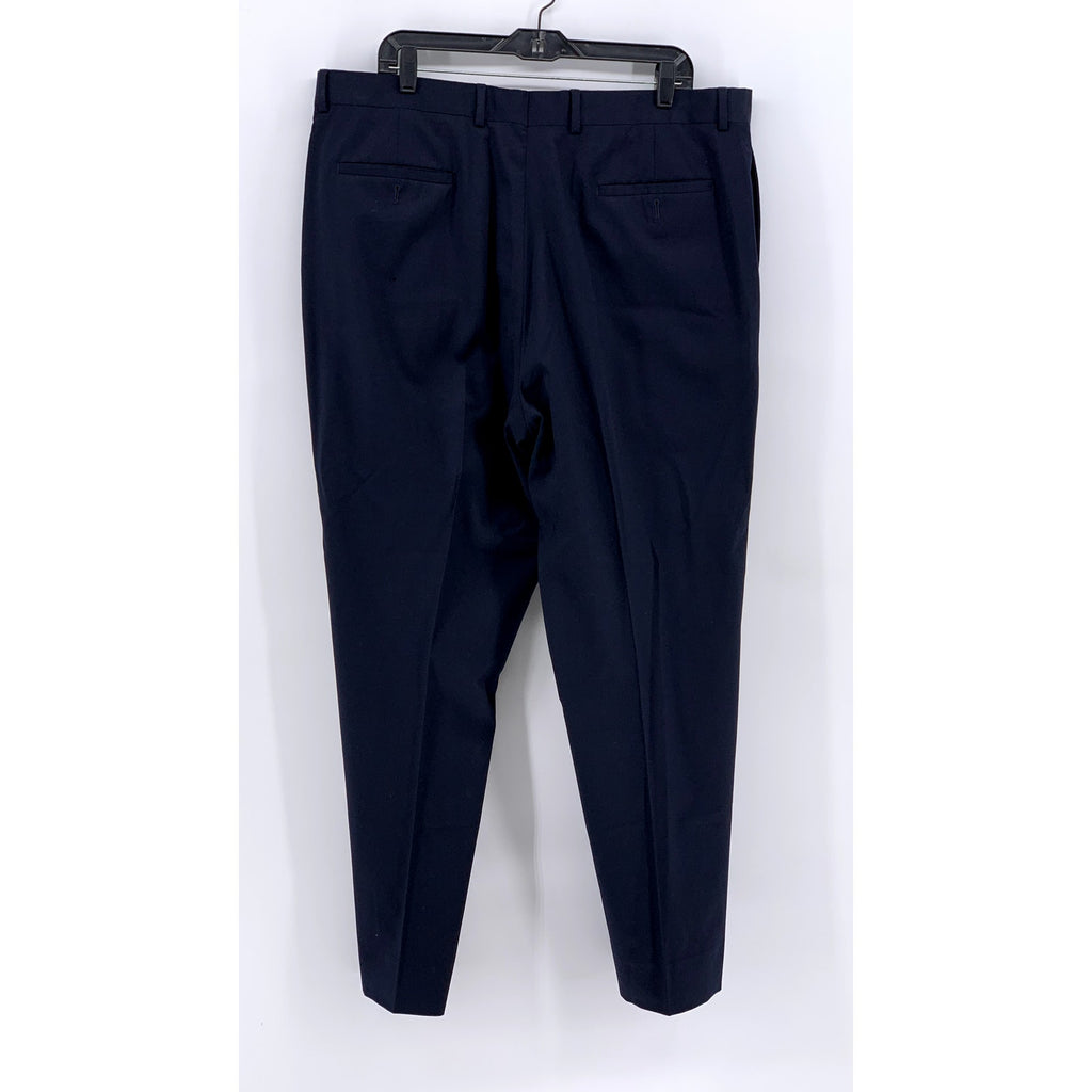 PRONTO UOMO Men's Black Solid Straight Leg Wool Pants SZ 40