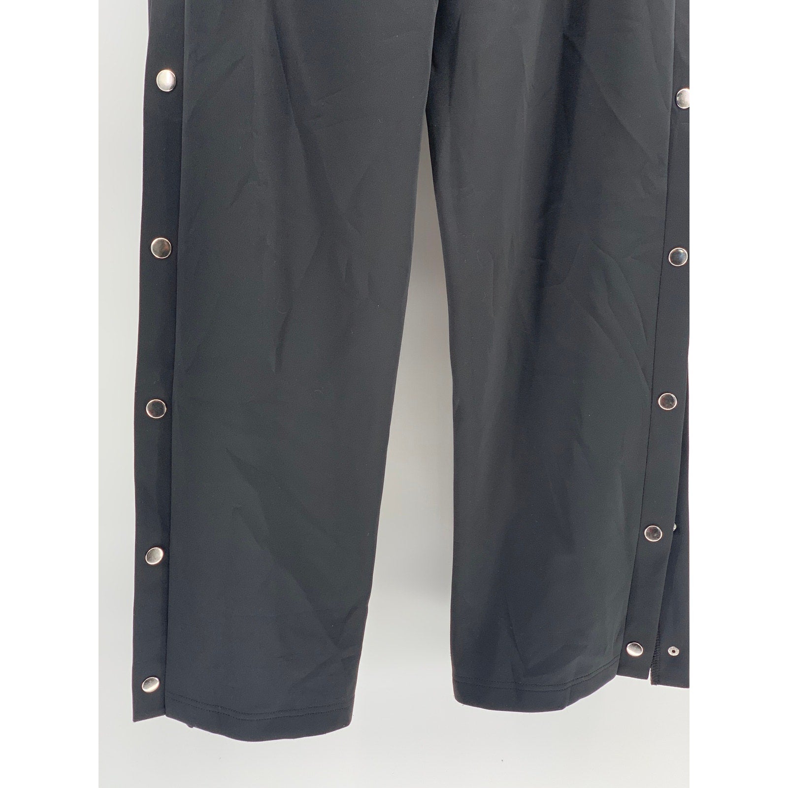 PH Women's Black-Multi Fearlessly Logo Snap-Button Pull-On Track Pants SZ M