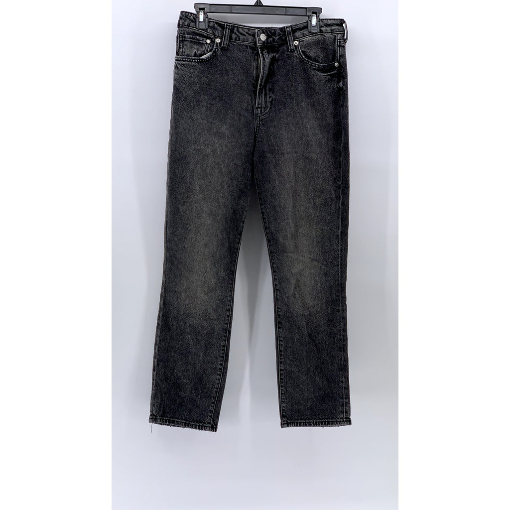 &DENIM Women's Black Denim Ultra High Rise Regular-Fit Mom Jeans SZ 10