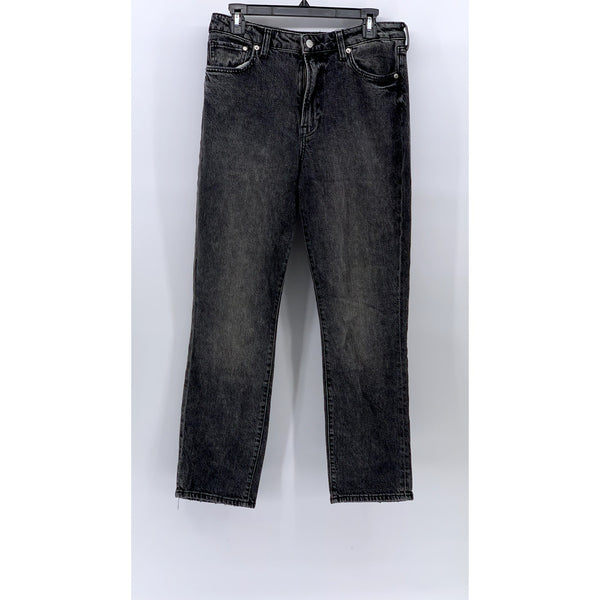 &DENIM Women's Black Denim Ultra High Rise Regular-Fit Mom Jeans SZ 10