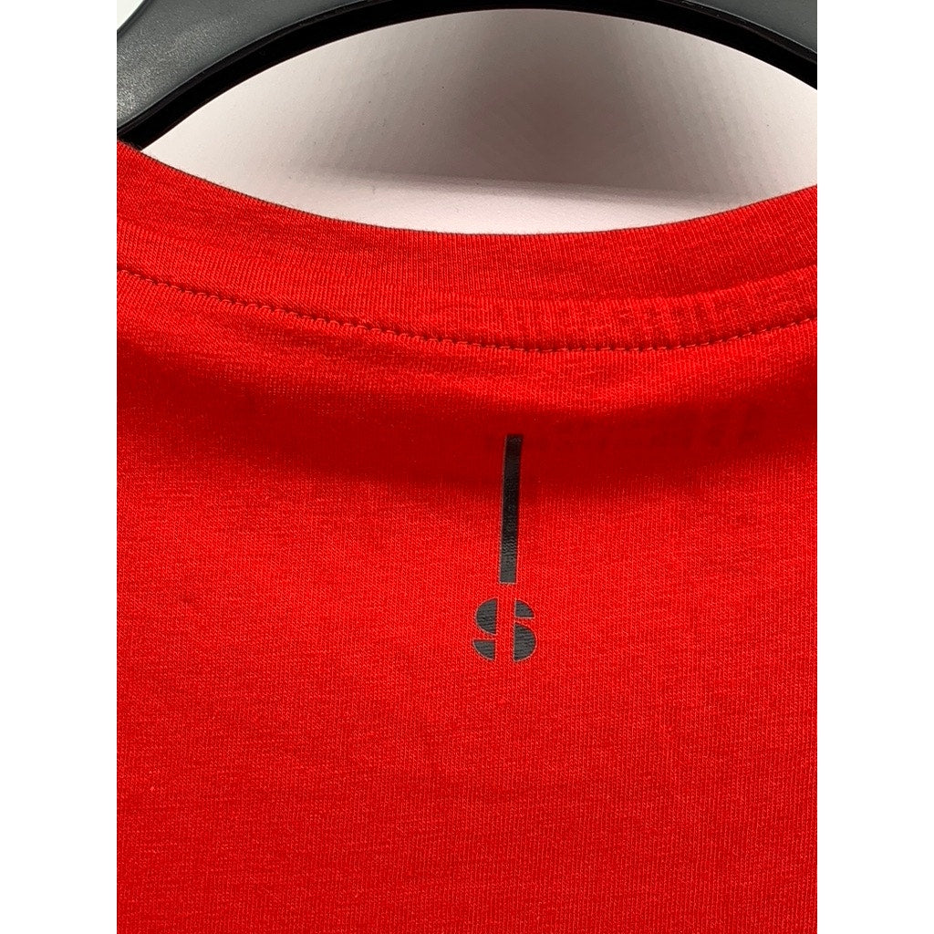 SPORTS ILLUSTRATED Men's Red Crewneck Lightweight T-Shirt SZ L