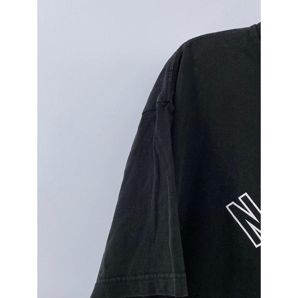 FANATICS Men's Black New York Yankees Logo Crewneck Short Sleeve T-Shirt SZ L