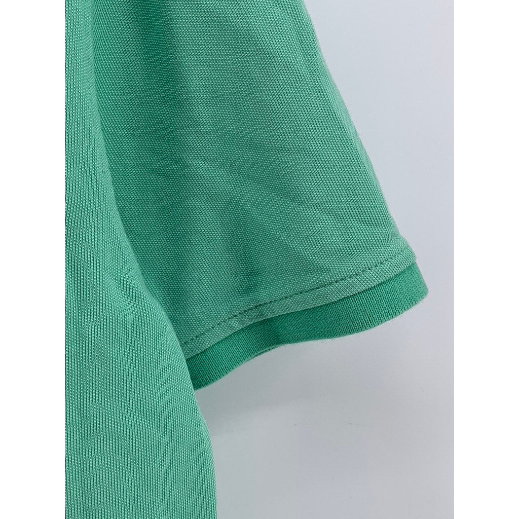 IZOD Men's Green Embroidered Short Sleeve Polo Shirt SZ L