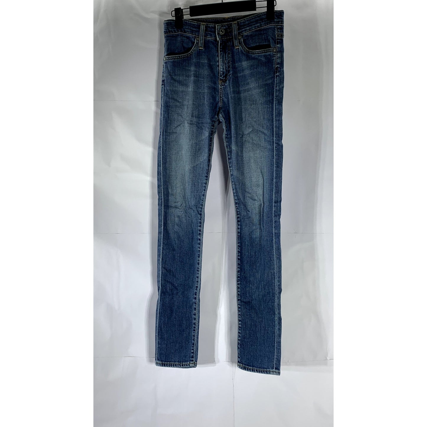 ADRIANO GOLDSCHEID Women's Dark Blue Denim Farrah High-Rise Skinny Jean SZ 25