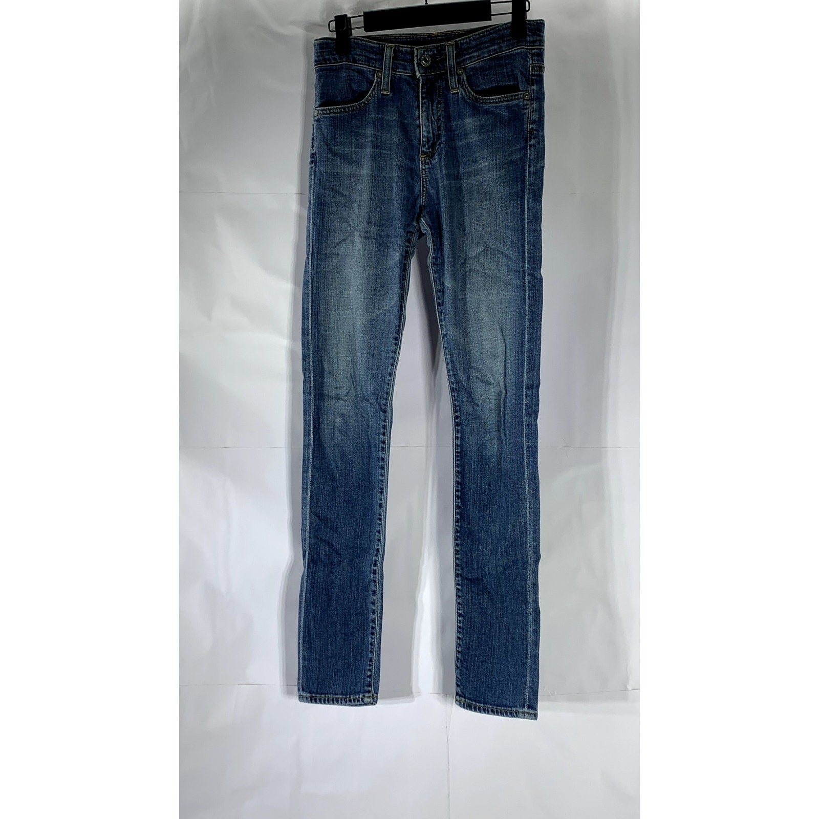 ADRIANO GOLDSCHEID Women's Dark Blue Denim Farrah High-Rise Skinny Jean SZ 25