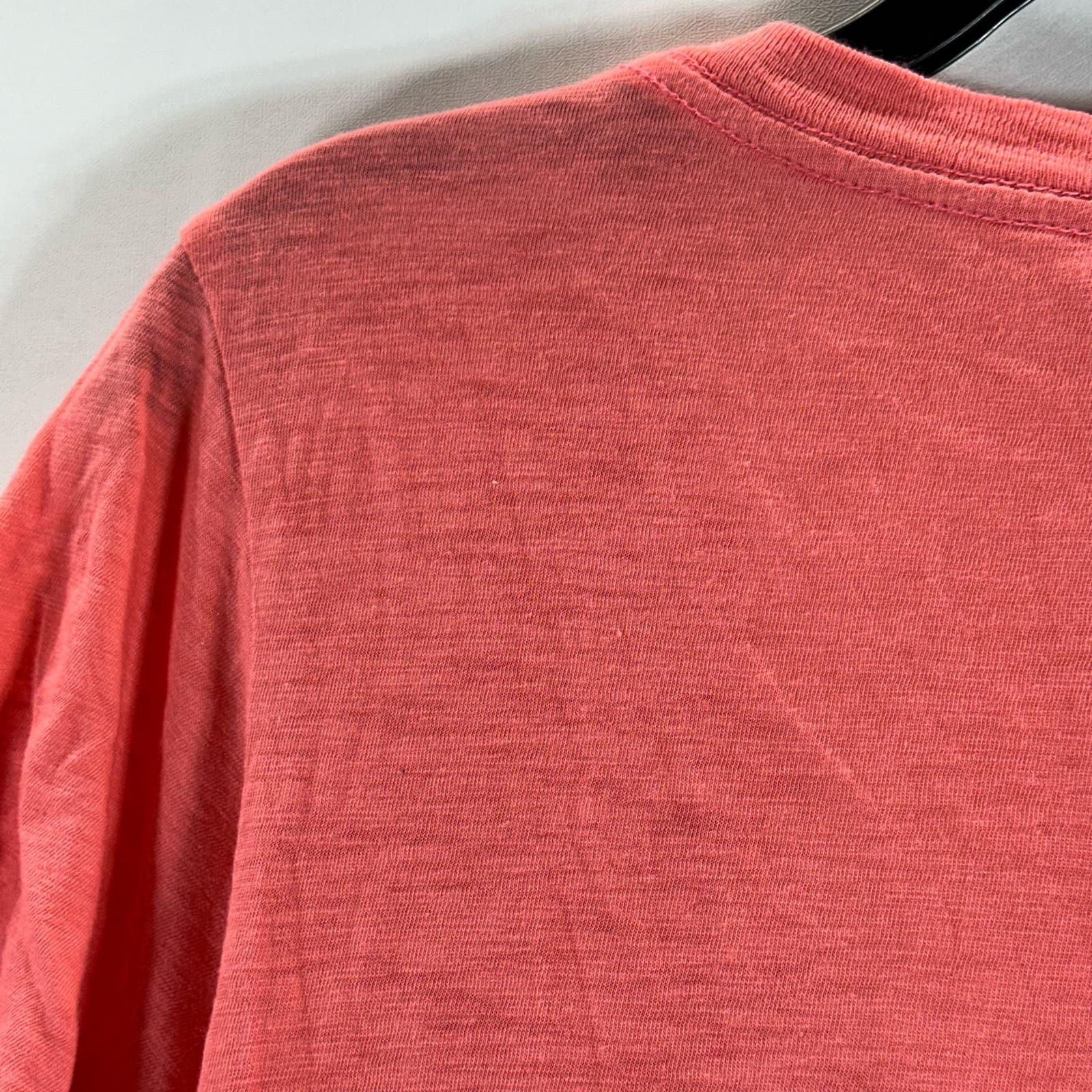 PAIGE Women's Pink Deep V-Neck Casual Short Sleeve Top SZ S