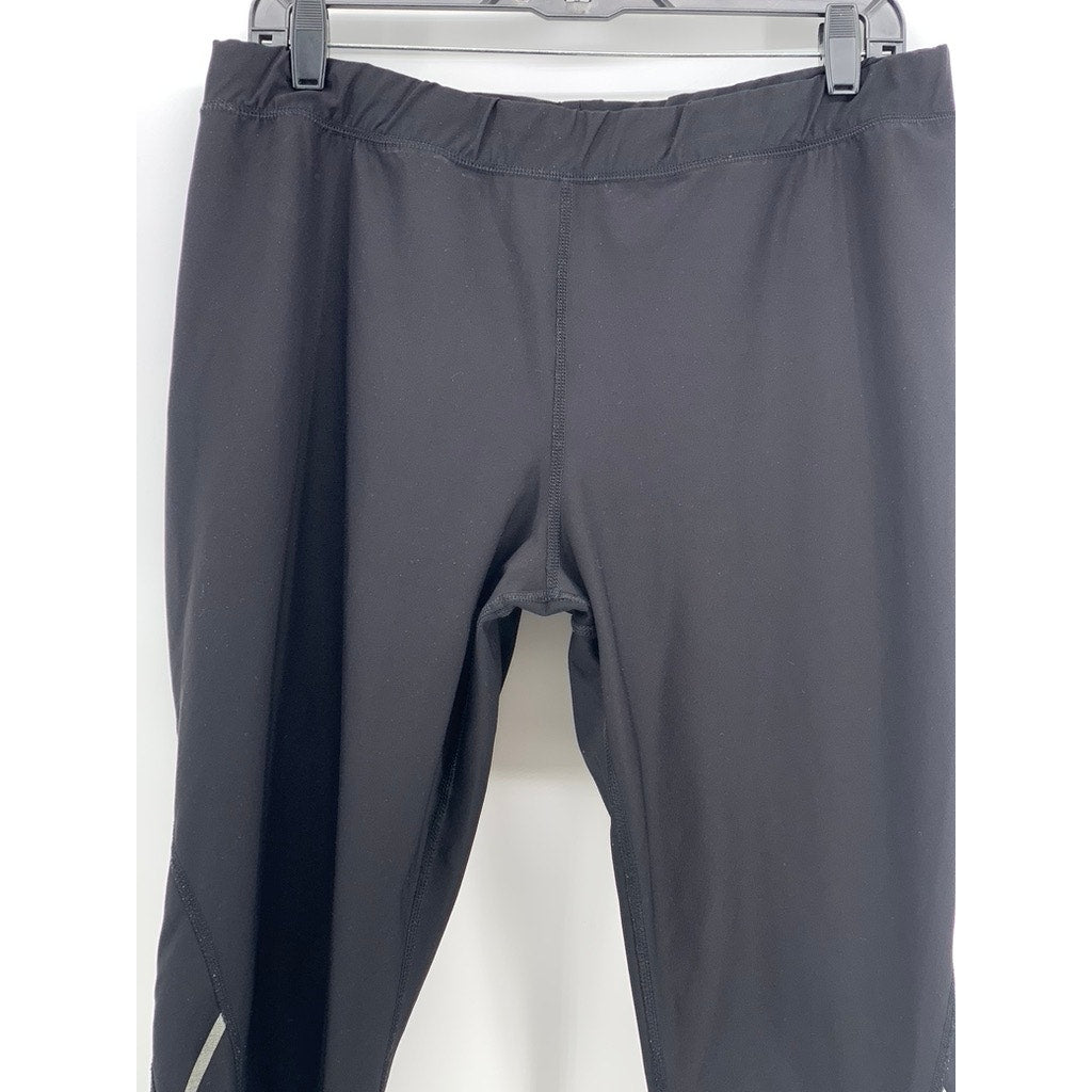 XERSION Women's Black Solid Capri Leggings SZ XL