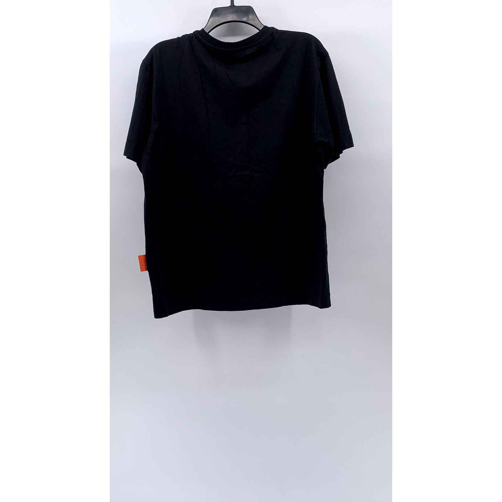 D.RT Men's Black-Multi Advntr Graphic Crewneck Short Sleeve Casual T-Shirt SZ L