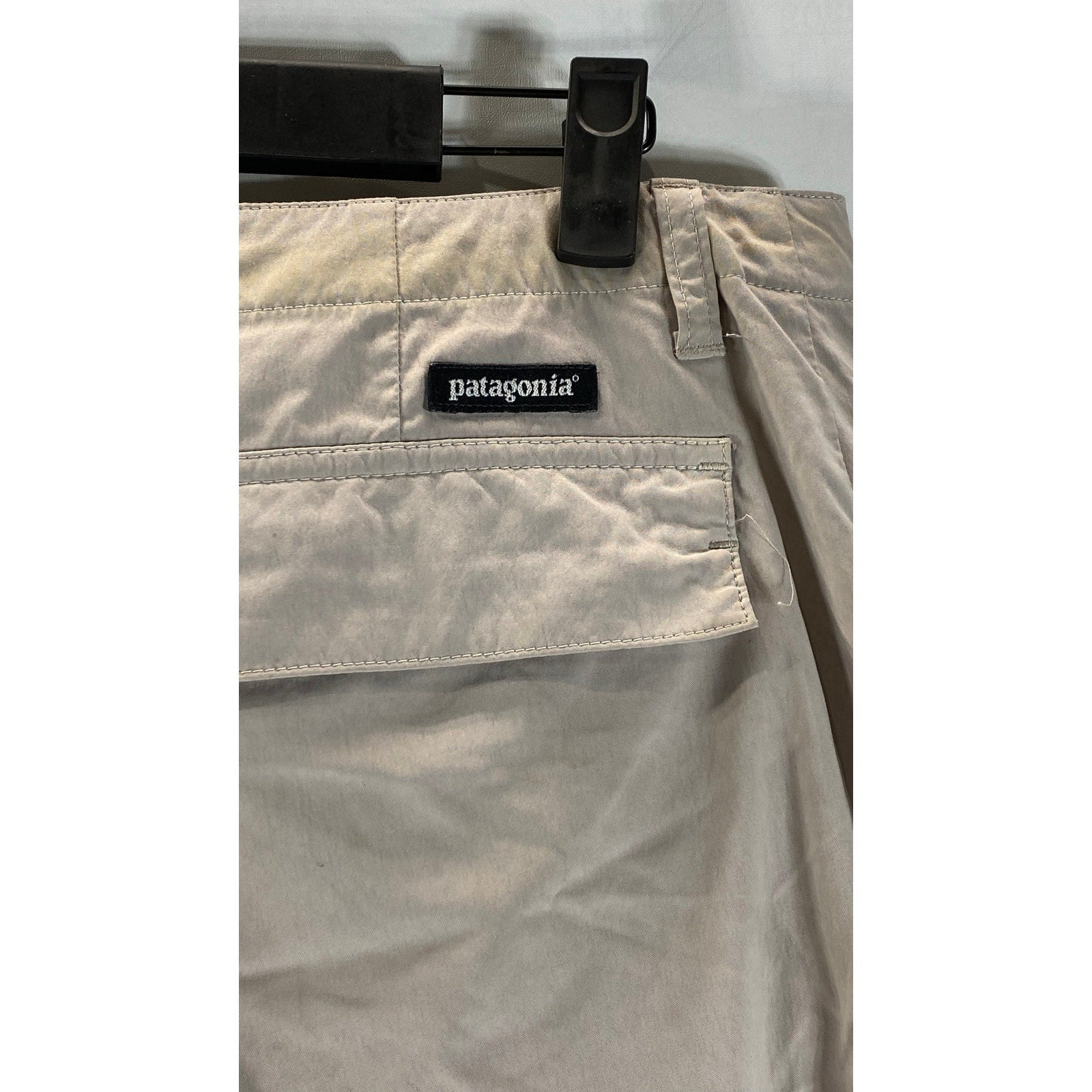 PATAGONIA Women's Tan Mid-Rise Straight-Leg Roll-Tab Cuff Pants SZ 8