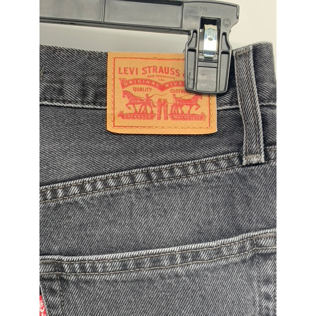 LEVI'S Women's Black Denim 94' Baggy Jeans SZ 25