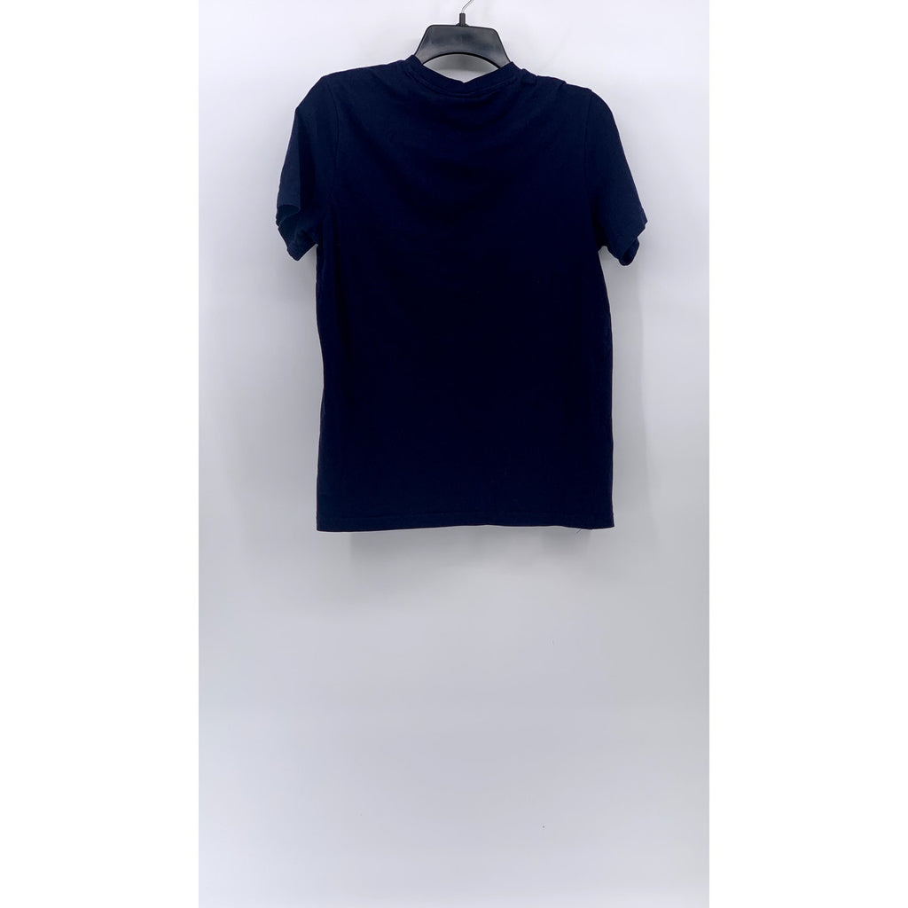 H&M Men's Navy Blue Crewneck Regular-Fit Short Sleeve T-Shirt SZ XS