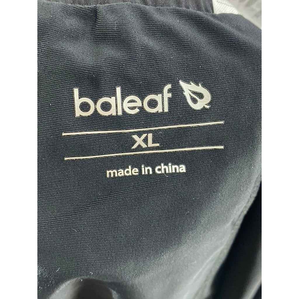 BALEAF Women's Black Perforated Drawstring Pull-On Active Shorts SZ XL