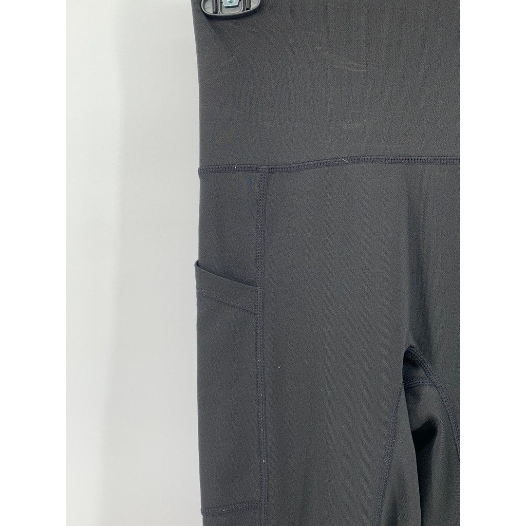 NELEUS Women's Black Solid Active Leggings SZ S