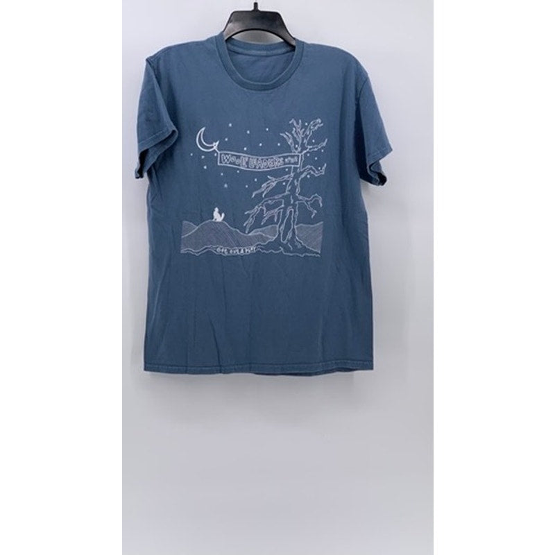 UNBRANDED Men’s Blue Graphic Short Sleeve T-Shirt SZ M