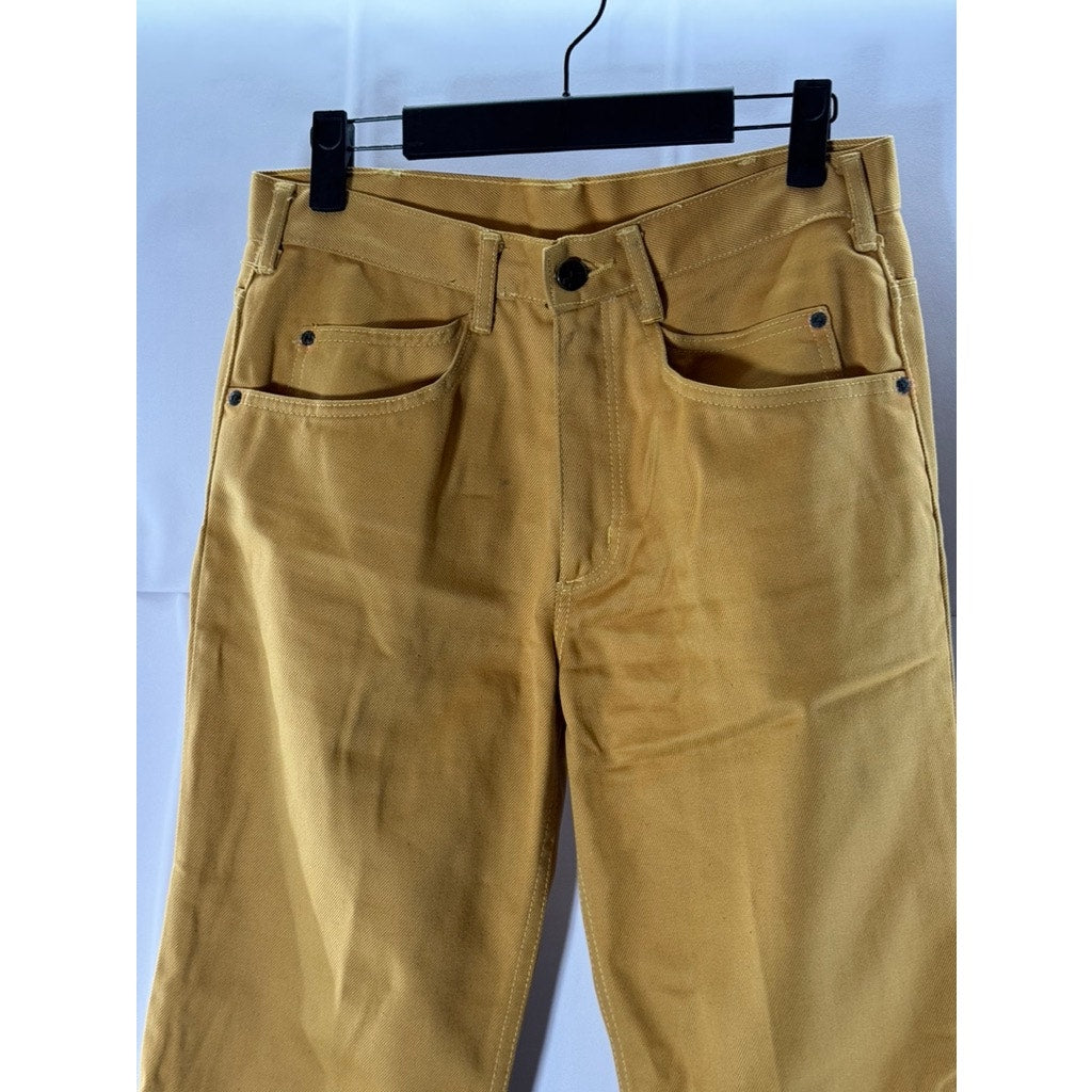 CAROCHE Men's Khaki Straight-Leg Five-Pocket Sanforized Pants SZ 30X36