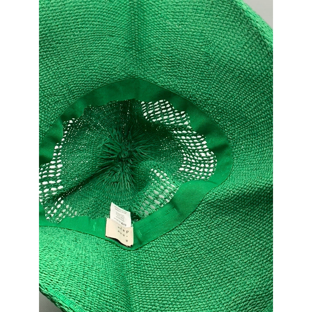 A NEW DAY Women's Green Woven Sun Hat SZ S/M
