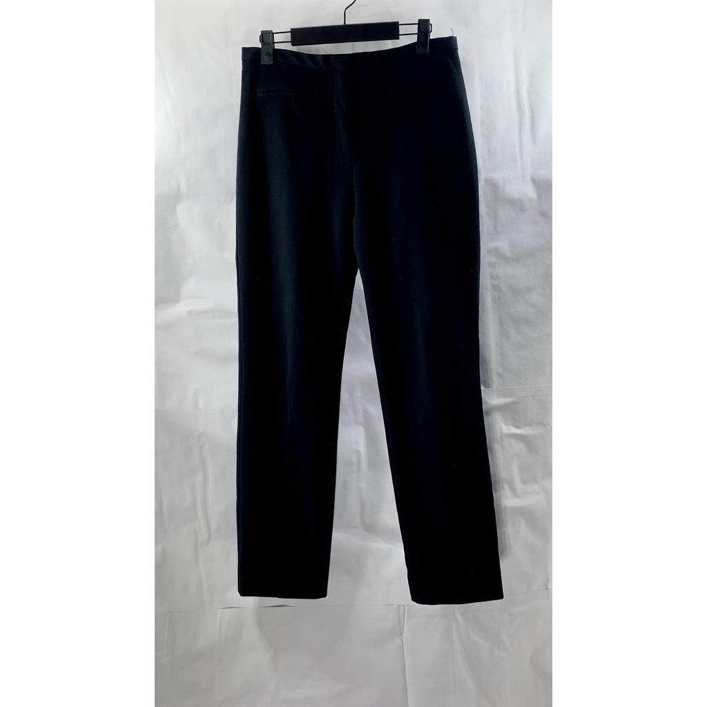 EXPRESS WORLD BRAND Women's Black Solid Straight Leg Stretch Dress Pant SZ S