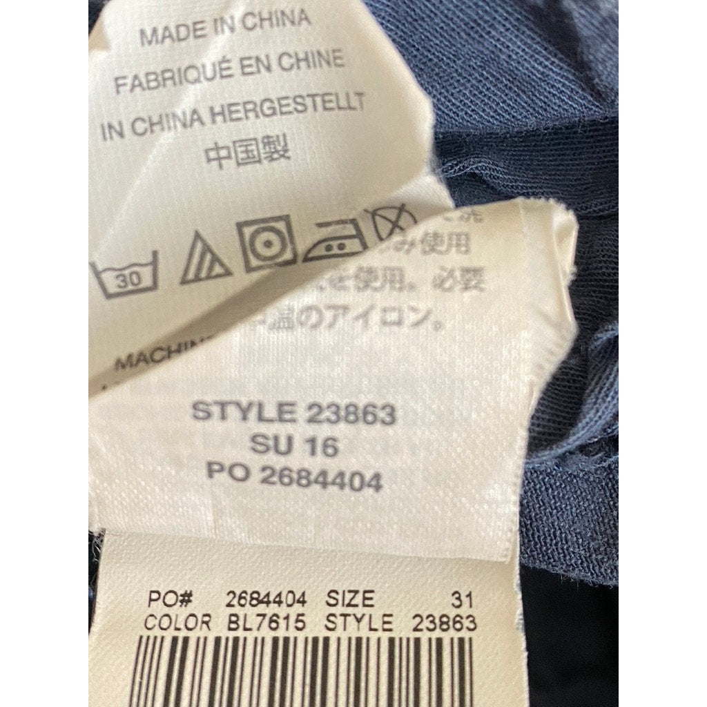 J.CREW Men's Blue Stanton 9" Cotton Chino Shorts SZ 31