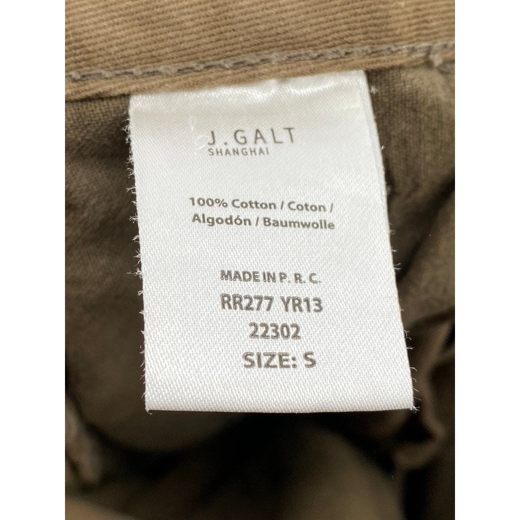 J.GALT Women's Brown Low-Rise Regular -Fit Wide-Leg Pant SZ S