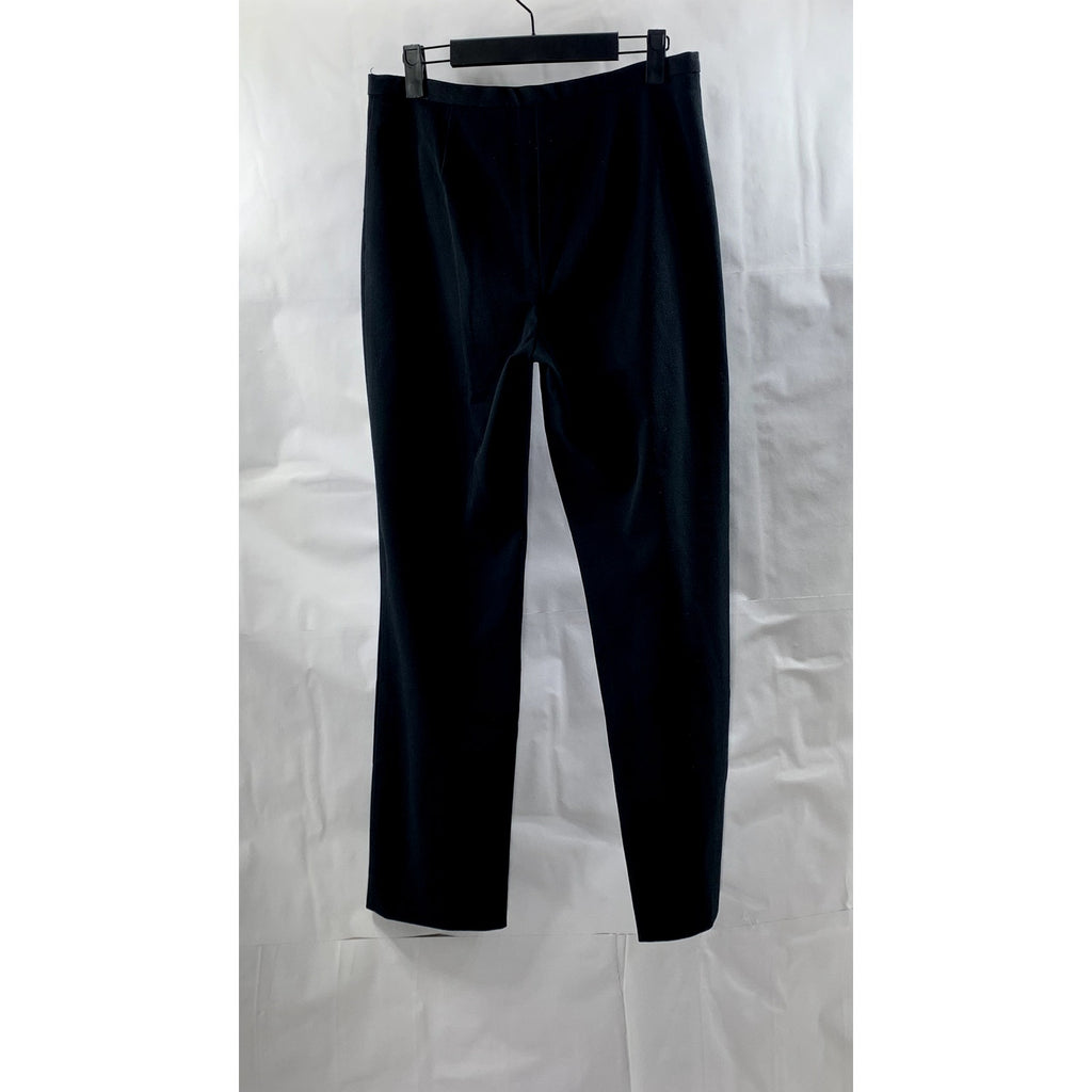 EXPRESS WORLD BRAND Women's Black Solid Straight Leg Stretch Dress Pant SZ S
