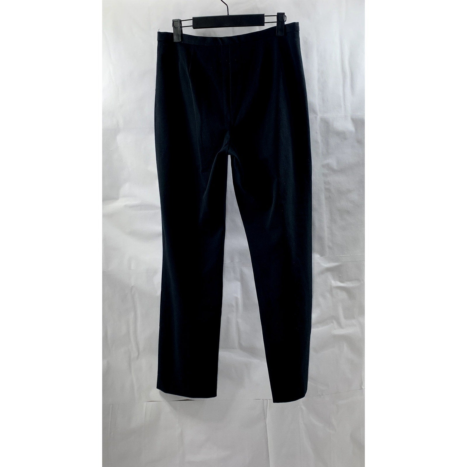 EXPRESS WORLD BRAND Women's Black Solid Straight Leg Stretch Dress Pant SZ S