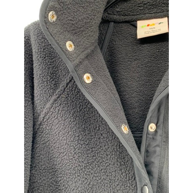 ALDER Women’s Black Go Far Fleece 2.0 Button-Up Jacket SZ XS/S