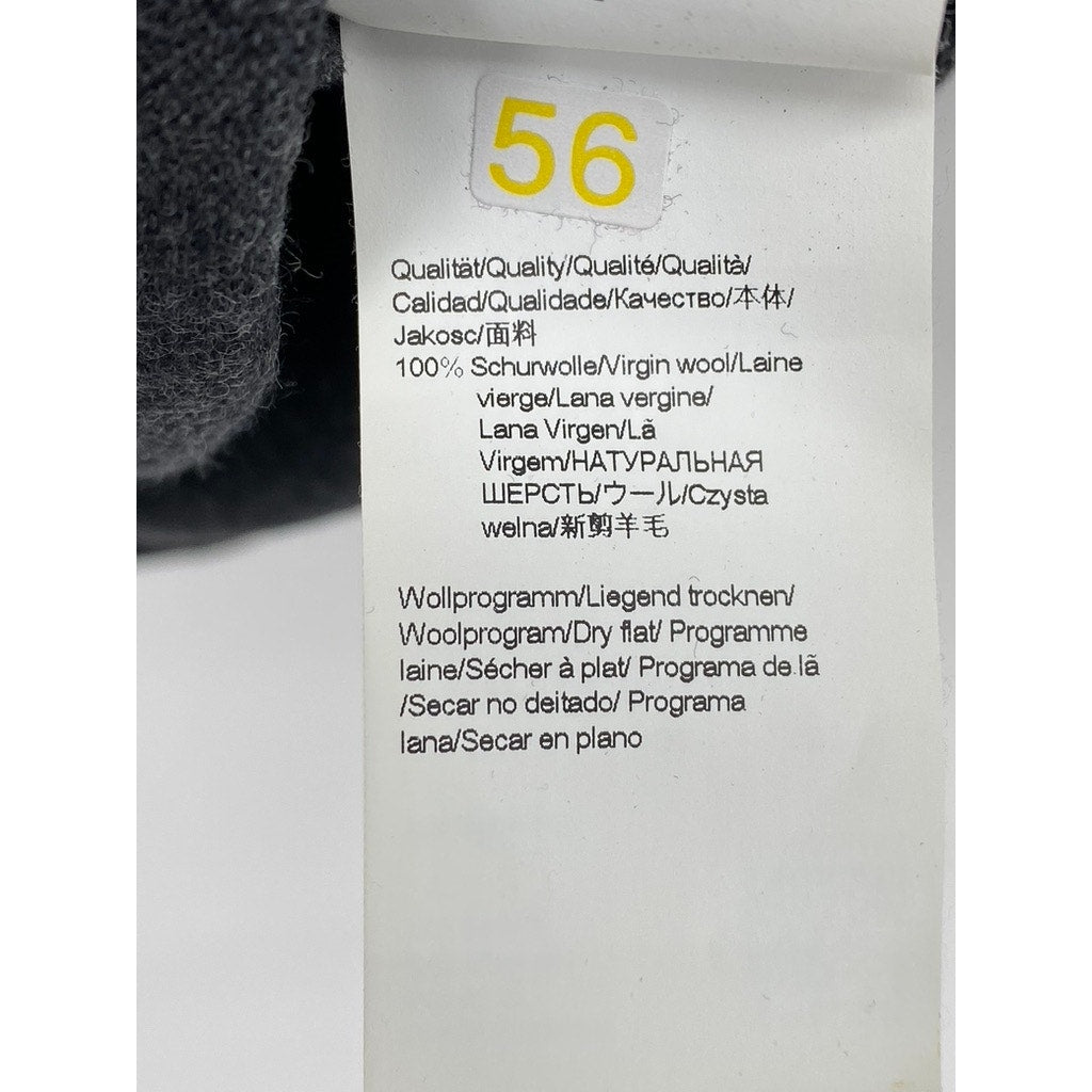 BOSS HUGO BOSS Men's Dark Gray Regular-Fit Virgin Wool Turtleneck Sweater SZ S