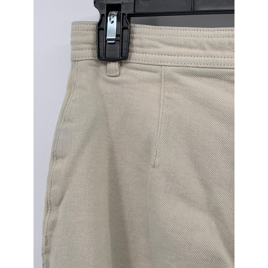 WILFRED FREE Women's Beige High-Rise Large Pocket Straight-Leg Utility Pant SZ 2