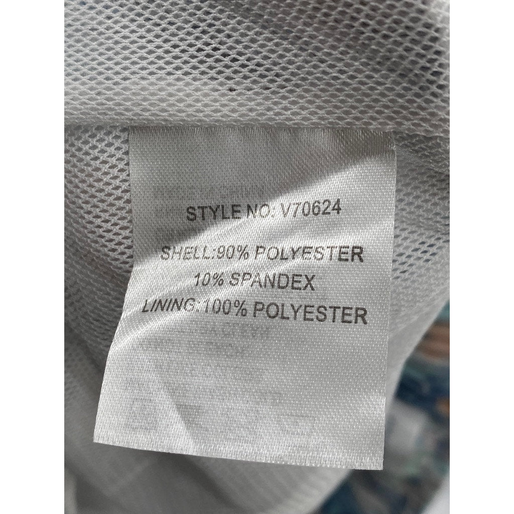 VINTAGE SUMMER Men's Light Blue Turtle Print Drawstring Mesh Swim Shorts SZ M