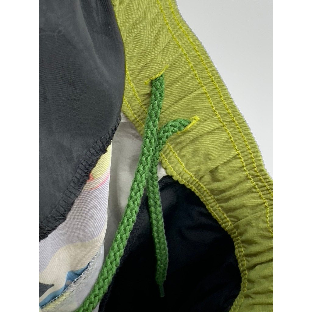 ADIDAS Unisex Adult Black-Multi Love Unites Printed Pull-On Woven Shorts SZ S