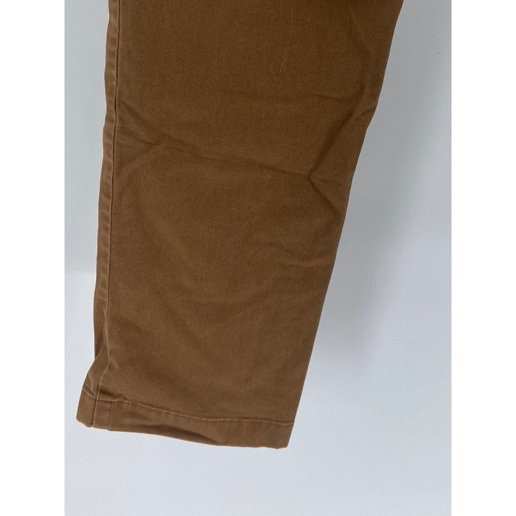 UNIQLO Men's Brown Slim-Leg Regular Fit Casual Chino Pants SZ 32X34
