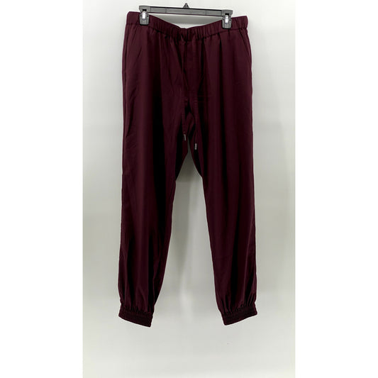 WILDFANG Women's Merlot Solid Drawstring The Empower Pull-On Pant SZ L