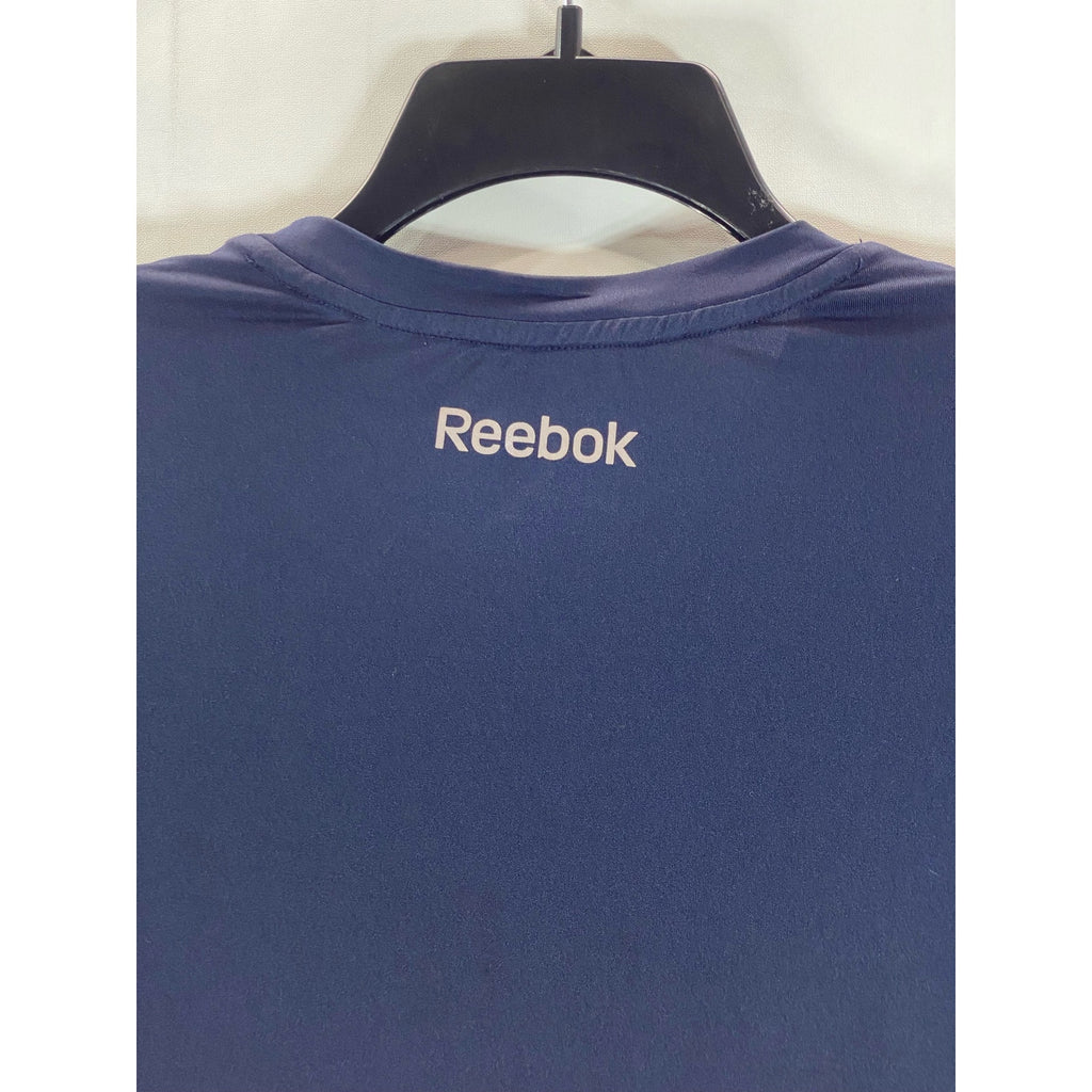 REEBOK Men's Navy/Blue Crewneck Graphic Short Sleeve Shirt SZ M