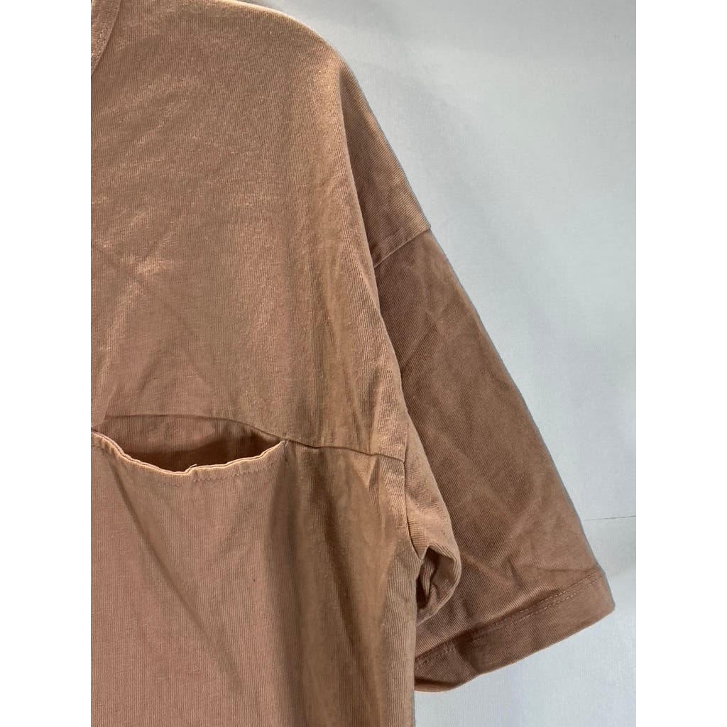 ZARA Men's Terracotta Crewneck Short Sleeve T-Shirt SZ M