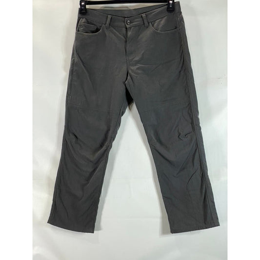 EDDIE BAUER Men's Dark Smoke Six-Pocket Straight-Leg Chino Pant SZ 34X30