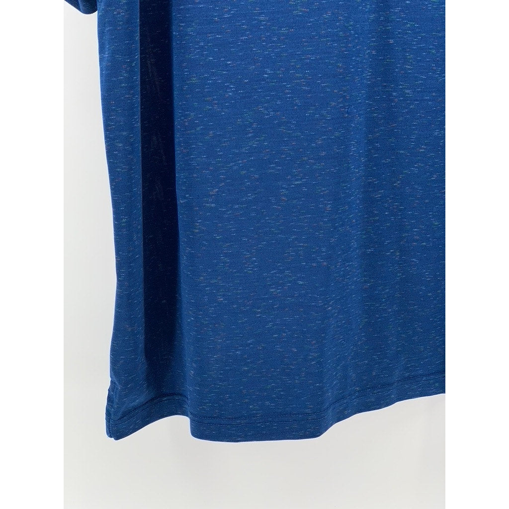 PEBBLE BEACH Men's Blue Embroidered Logo Polo Shirt SZ L