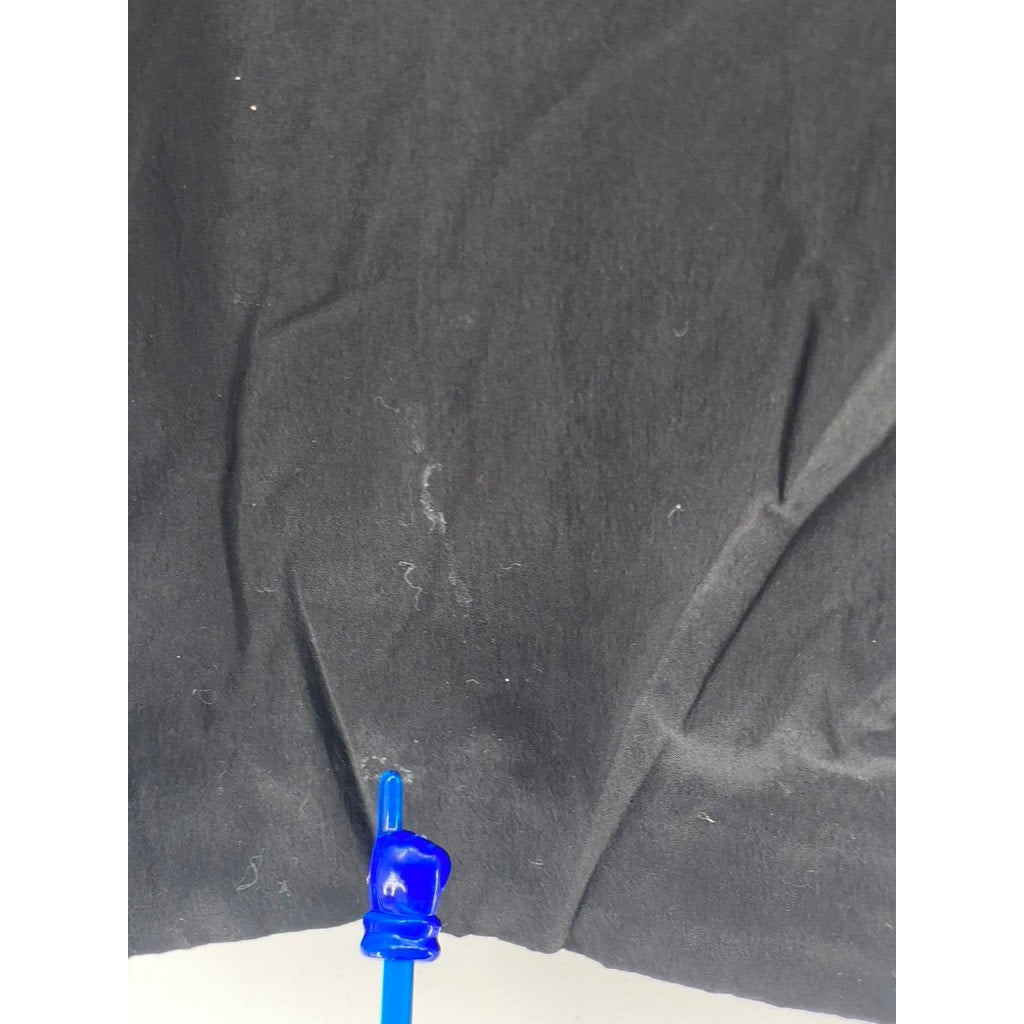 GIORDANO Men's Black Solid Straight-Leg Regular-Fit Pants SZ 34