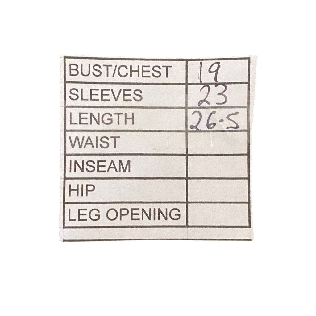 UNBRANDED Men’s Black-White Logo Crewneck Long Sleeve T-Shirt SZ M