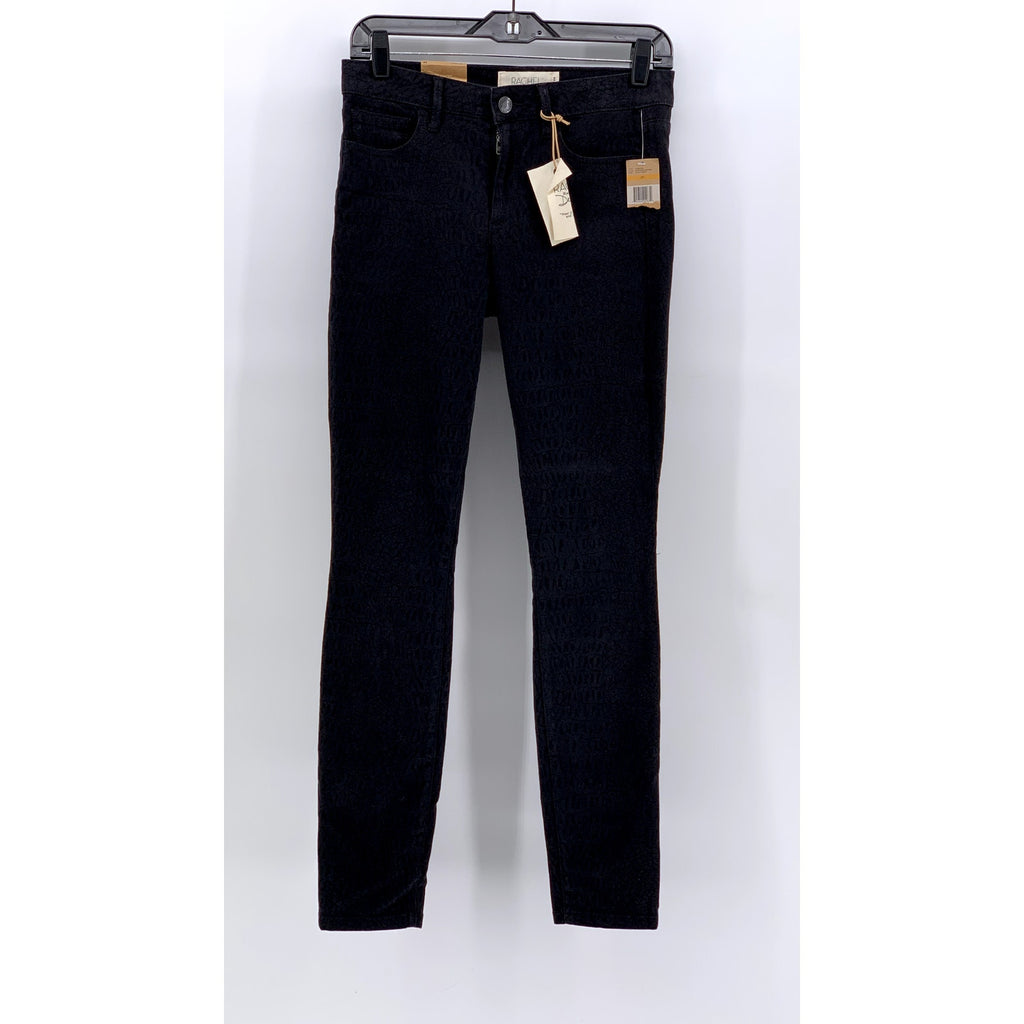 RACHEL RACHEL ROY Women's Black Novelty Skinny Jeans SZ 29