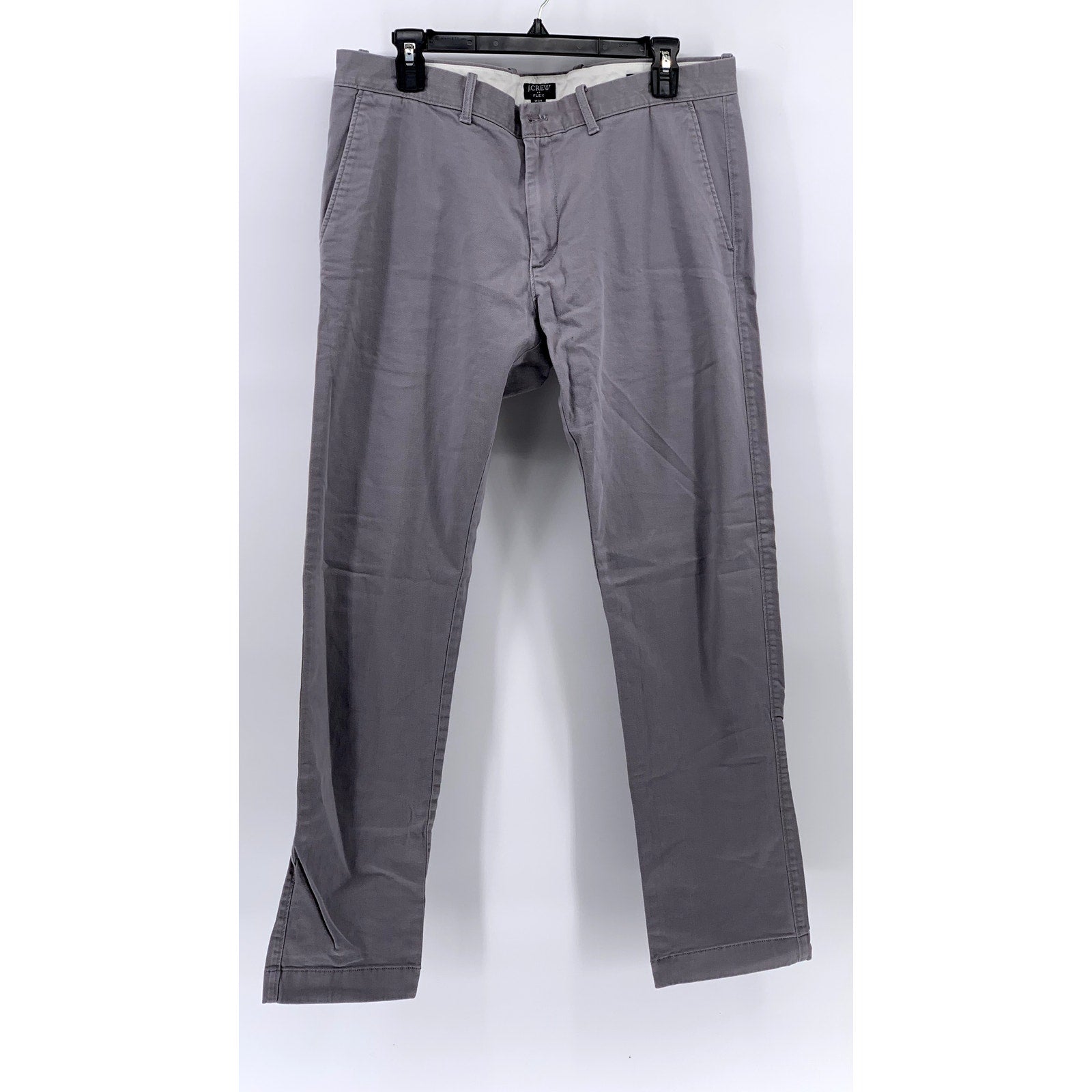 J.CREW Men's Gray Slim-Fit Chino Flex Pants SZ 34X32