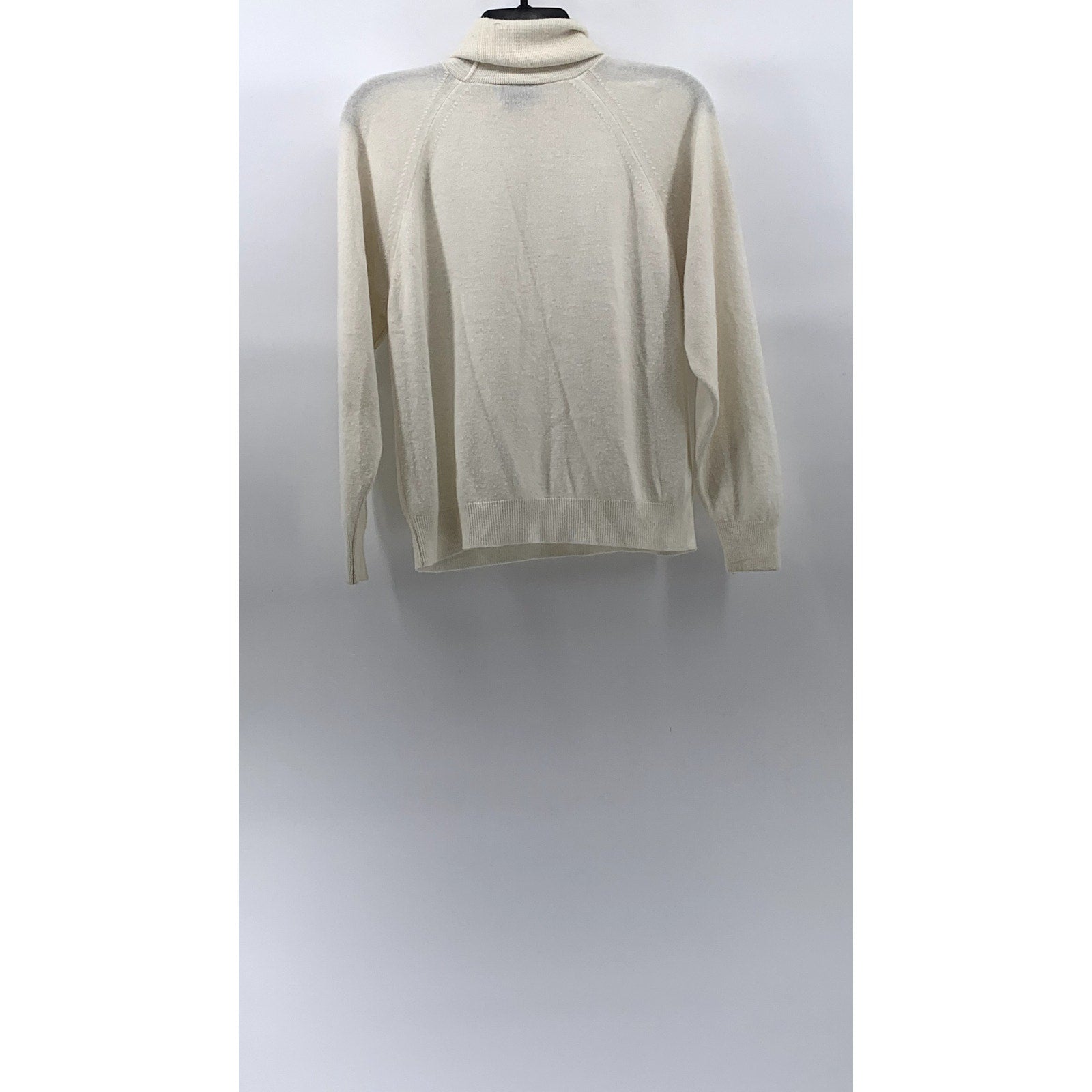 DESIGNERS ORIGINALS Women's Cream Luxelon Turtleneck Long Sleeve Sweater SZ M