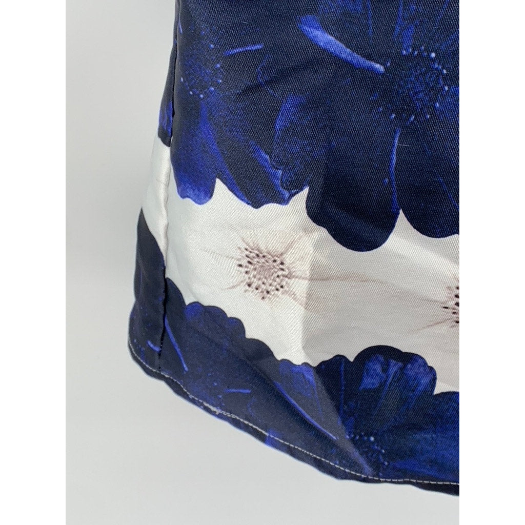 FOREVEVER 21 CONTEMPORARY Women's Blue-White Printed Fit & Flare Mini Dress SZ S