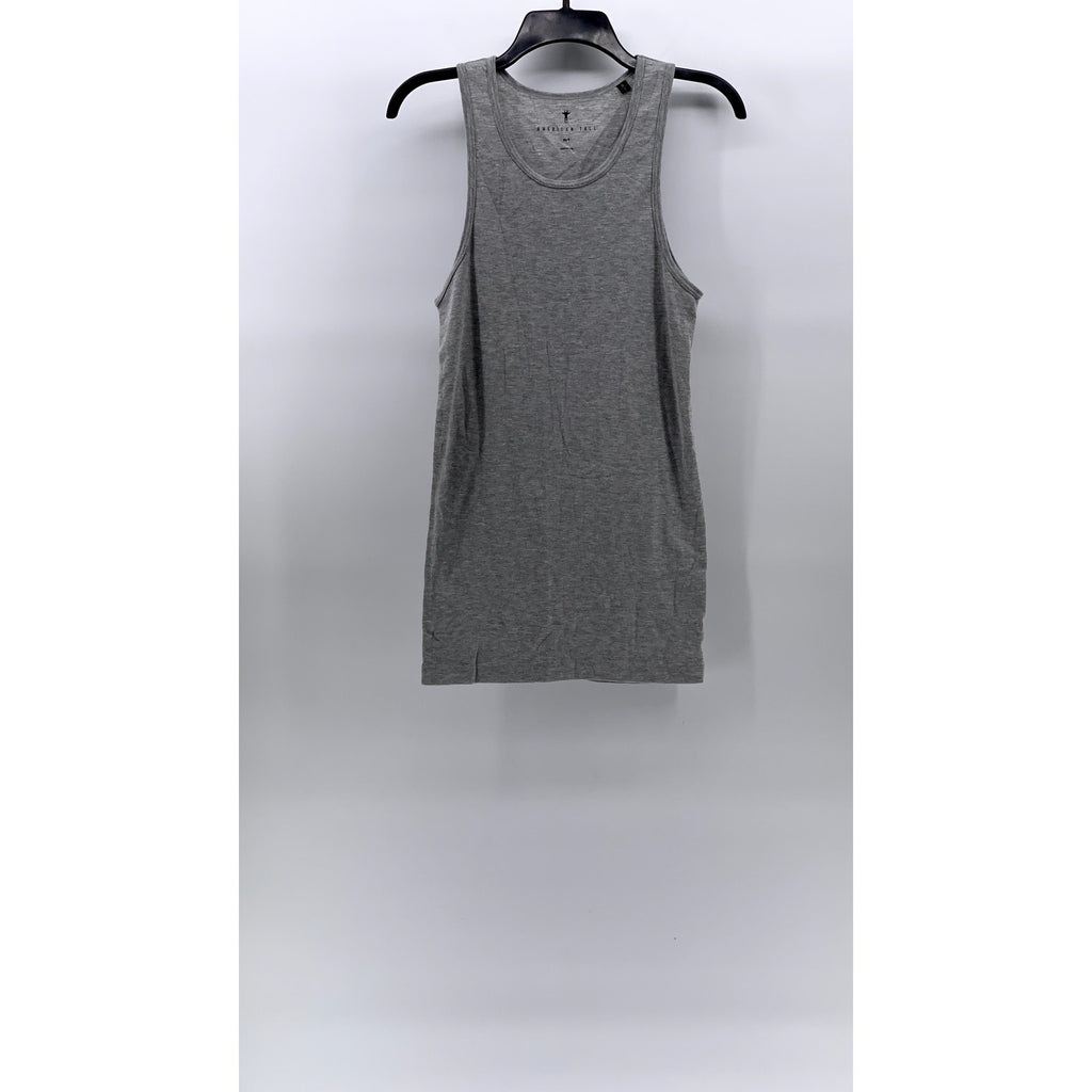 AMERICAN TALL Men's Light Gray Casual Crewneck Sleeveless Underlayer Tank SZ M-T
