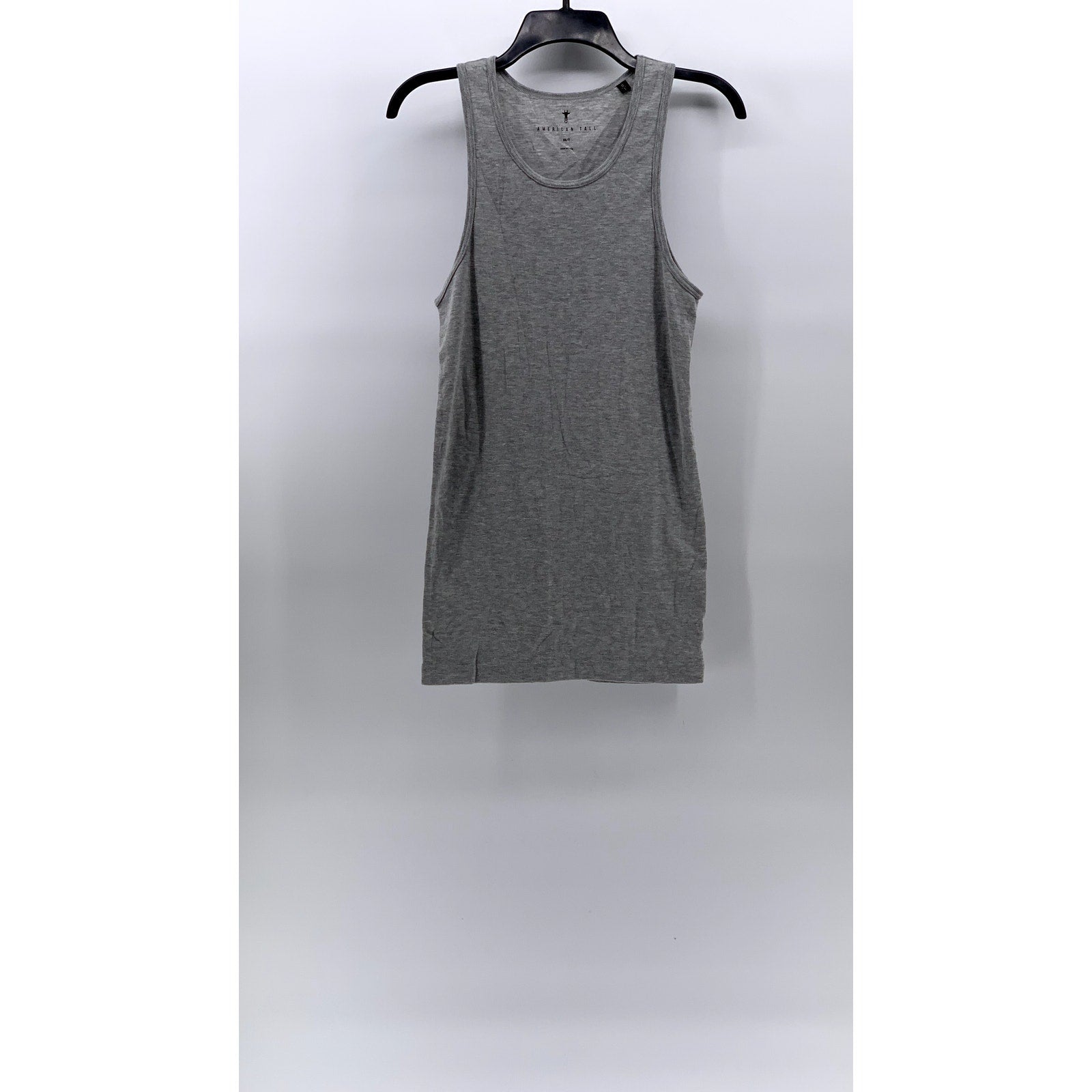 AMERICAN TALL Men's Light Gray Casual Crewneck Sleeveless Underlayer Tank SZ M-T