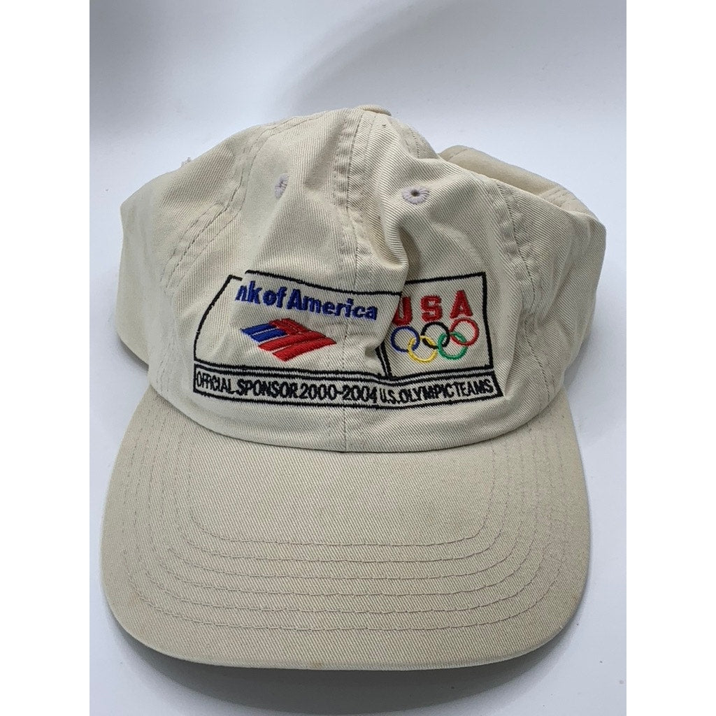 CAPTIVE8 NEW YORK Men's Vintage Tan "Bank of America" Adjustable Baseball Hat OS