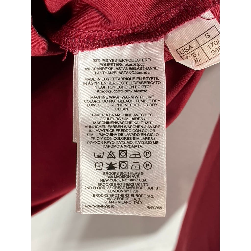 BROOKS BROTHERS Men's Red Crewneck 1818 Graphic Long Sleeve T-Shirt SZ S