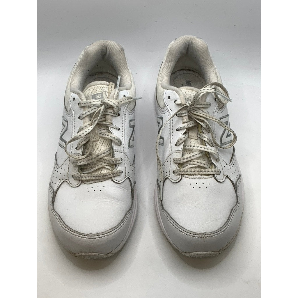 NEW BALANCE Women's White 411V1 Walking Strike Sneakers SZ 7.5