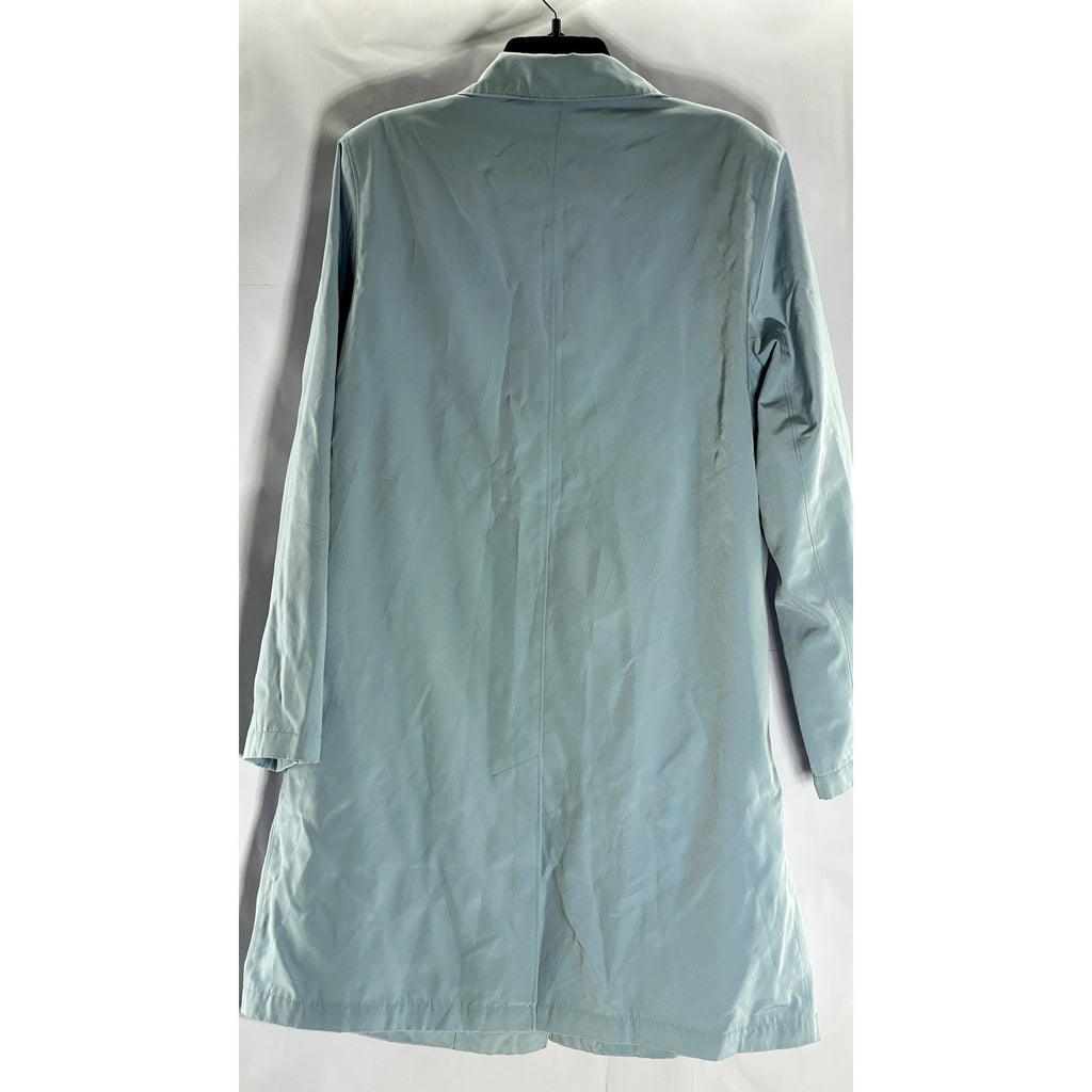 NEW YORK & COMPANY Women's Light Blue Button-Up Long Sleeve Coat SZ L